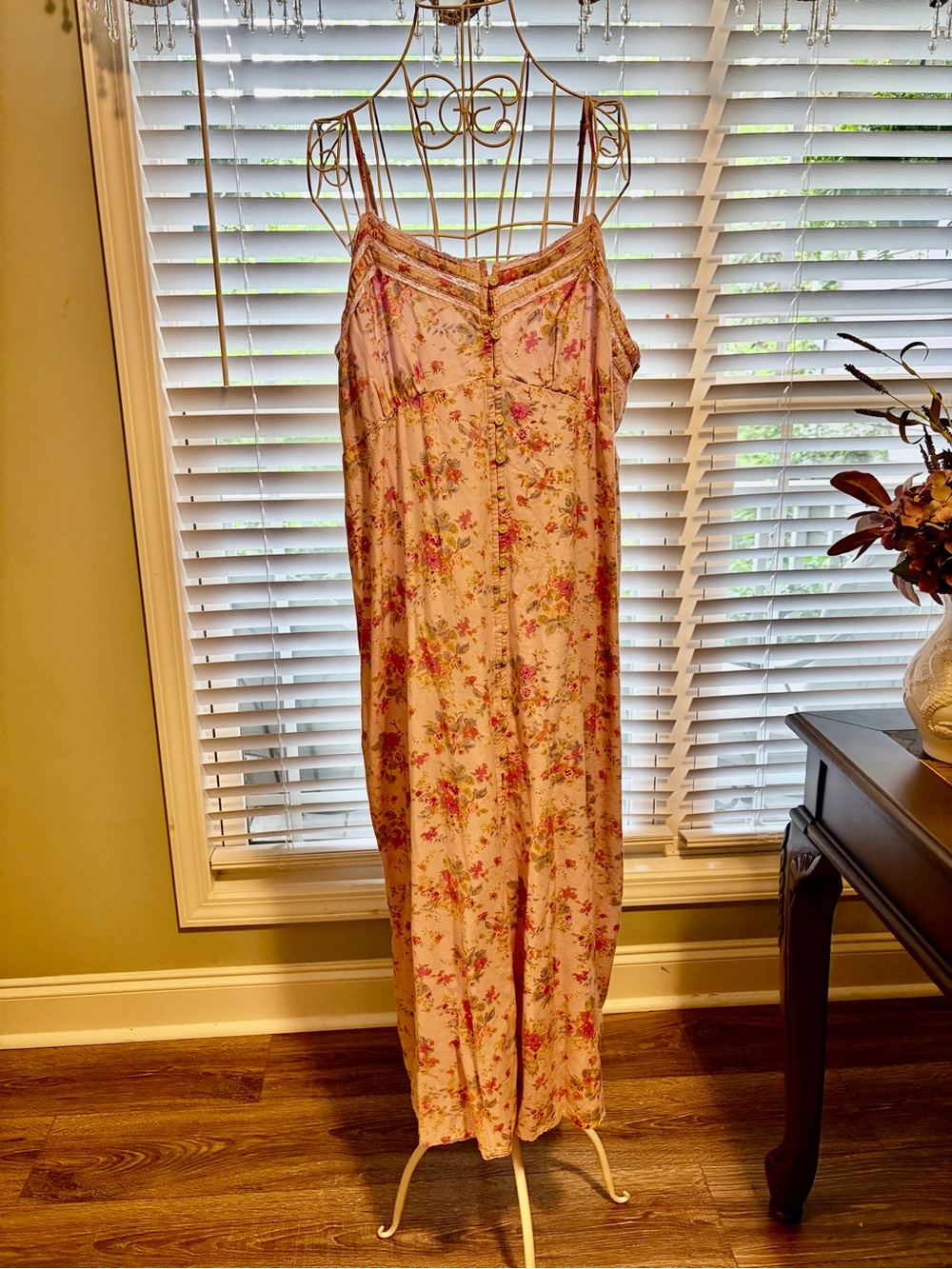 Lucky Brand Pink Floral Maxi Dress